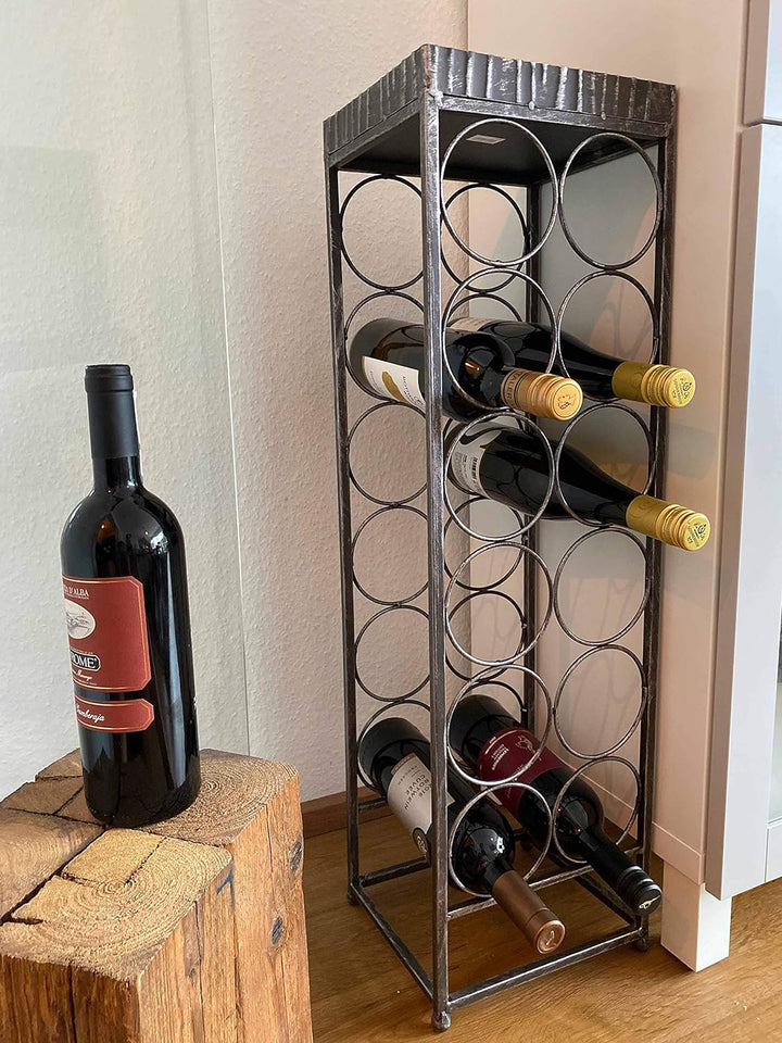 CASABLANCA Weinflaschenregal 'Albana'78 CM Antikgold-Effekt