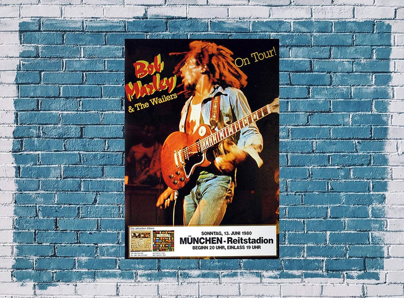 Bob Marley - Uprising, München 1980 » Konzertplakat/Premium Poster | Live Konzert Veranstaltung | DI