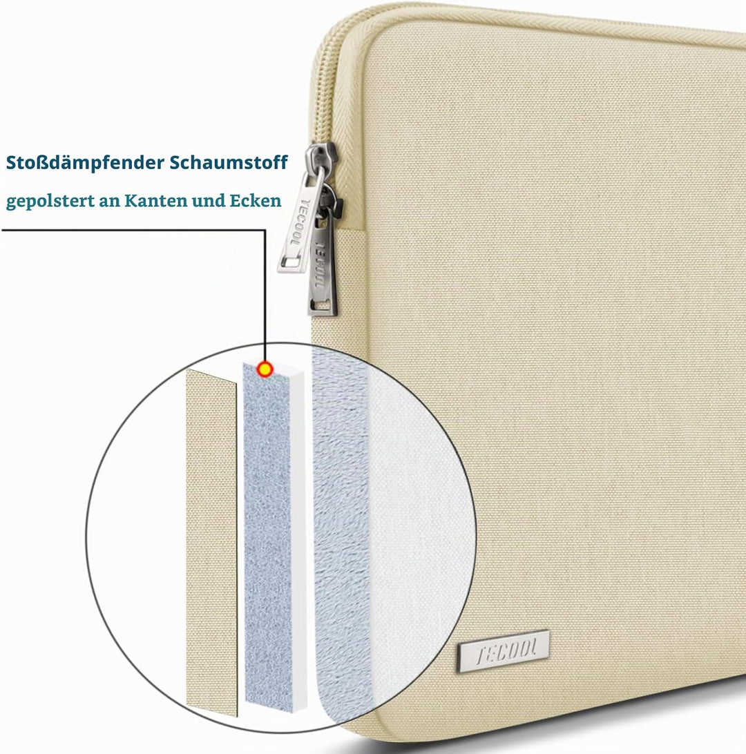 TECOOL 14 Zoll Laptoptasche LaptopHülle für 14” Lenovo Thinkpad ideapad HP Elitebook Acer Dell Chrom
