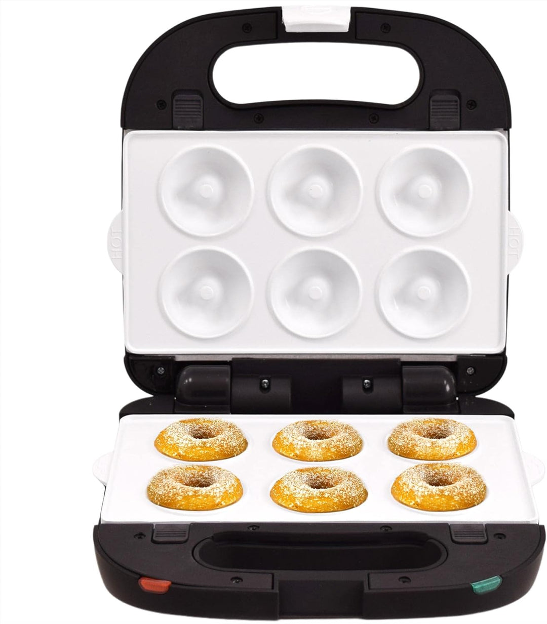 Syntrox Donut Maker Kombigerät mit Wechselplatten SM-1500W Perom, Antihaftbeschichtet, Edelstahl, Sc