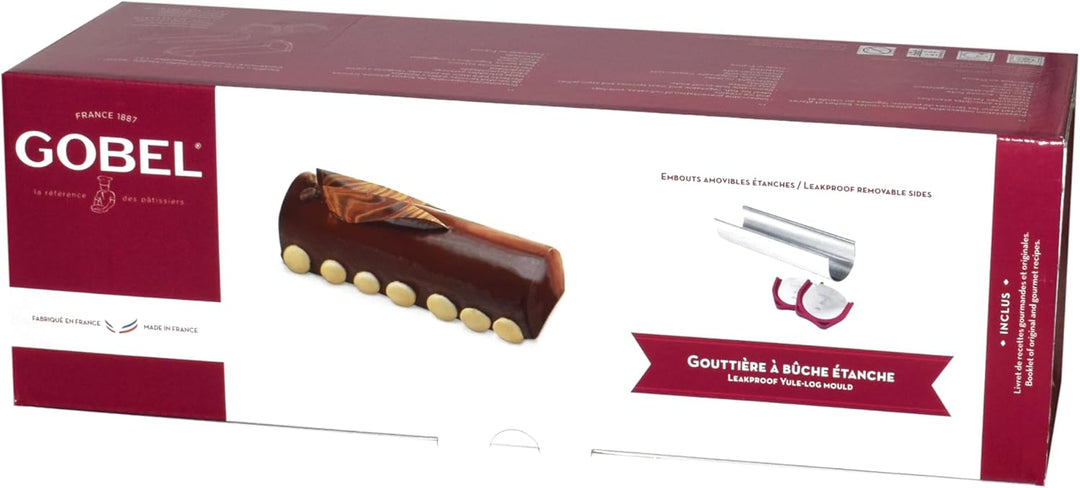 GOBEL - Moule à buche étanche (wasserdichte Pfanne) - Pfannkuchenrinne aus Edelstahl - Leichte Pfann