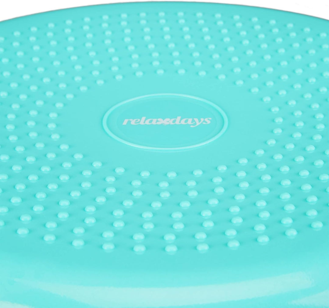 Relaxdays Balance Kissen, max. Gewicht 140 kg, Balance Pad mit Luftpumpe, Ballsitzkissen m. Noppen,