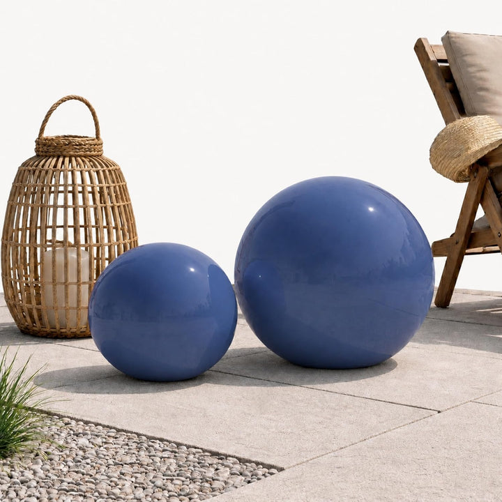 Keramik Kugel 30 cm Gartenkugel Dekokugel Gartenfigur Dekoration aus frostfester, witterungsbeständi