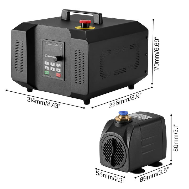 Genmitsu CNC-Spindelmotor-Kit, 2,2 kW, wassergekühlter Spindelmotor, 24.000 U/min, ER11-Spannzange m