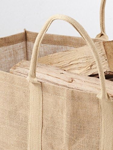 STARTERS Holztragetasche aus Jute, Rustikale Kaminholz Tasche von starters®