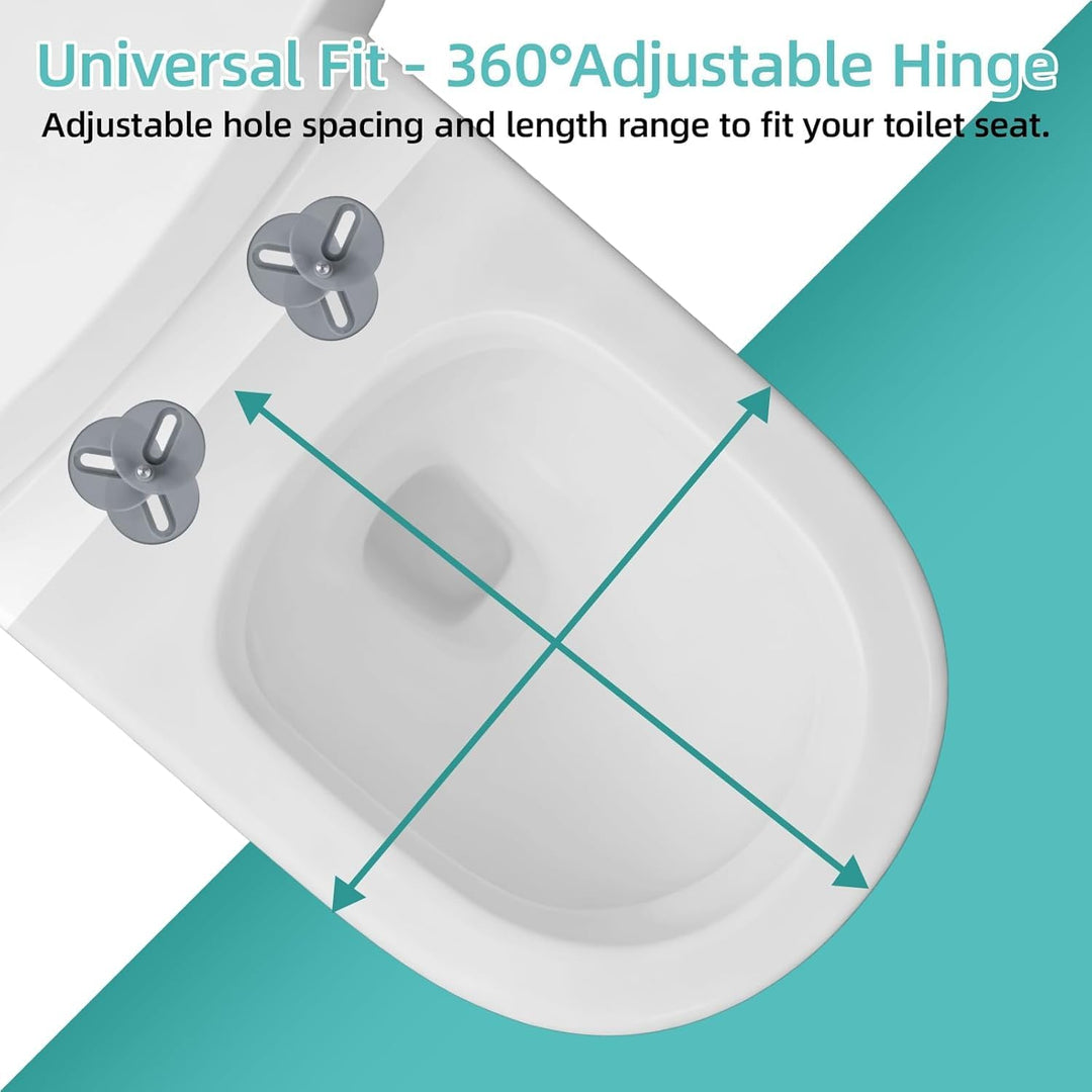 Toilettendeckel mit Absenkautomatik,Urea-Duroplast WC Sitz Quick-Release Funktion zur Einfachen Rein