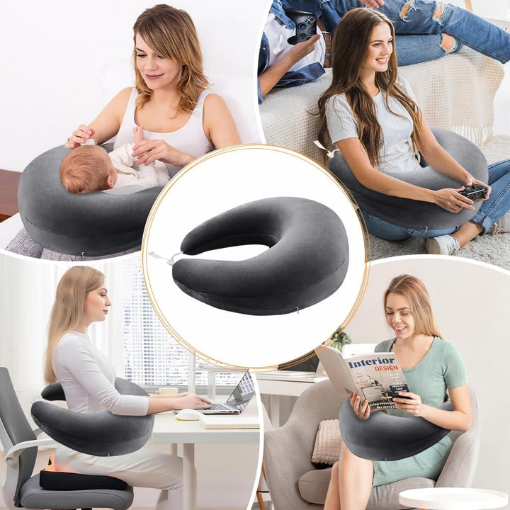 CEWROM Ergonomisches Crealis-Kissen, Schosskissen Lesekissen, Tragbar Häkelkissen Stützkissen, Leich