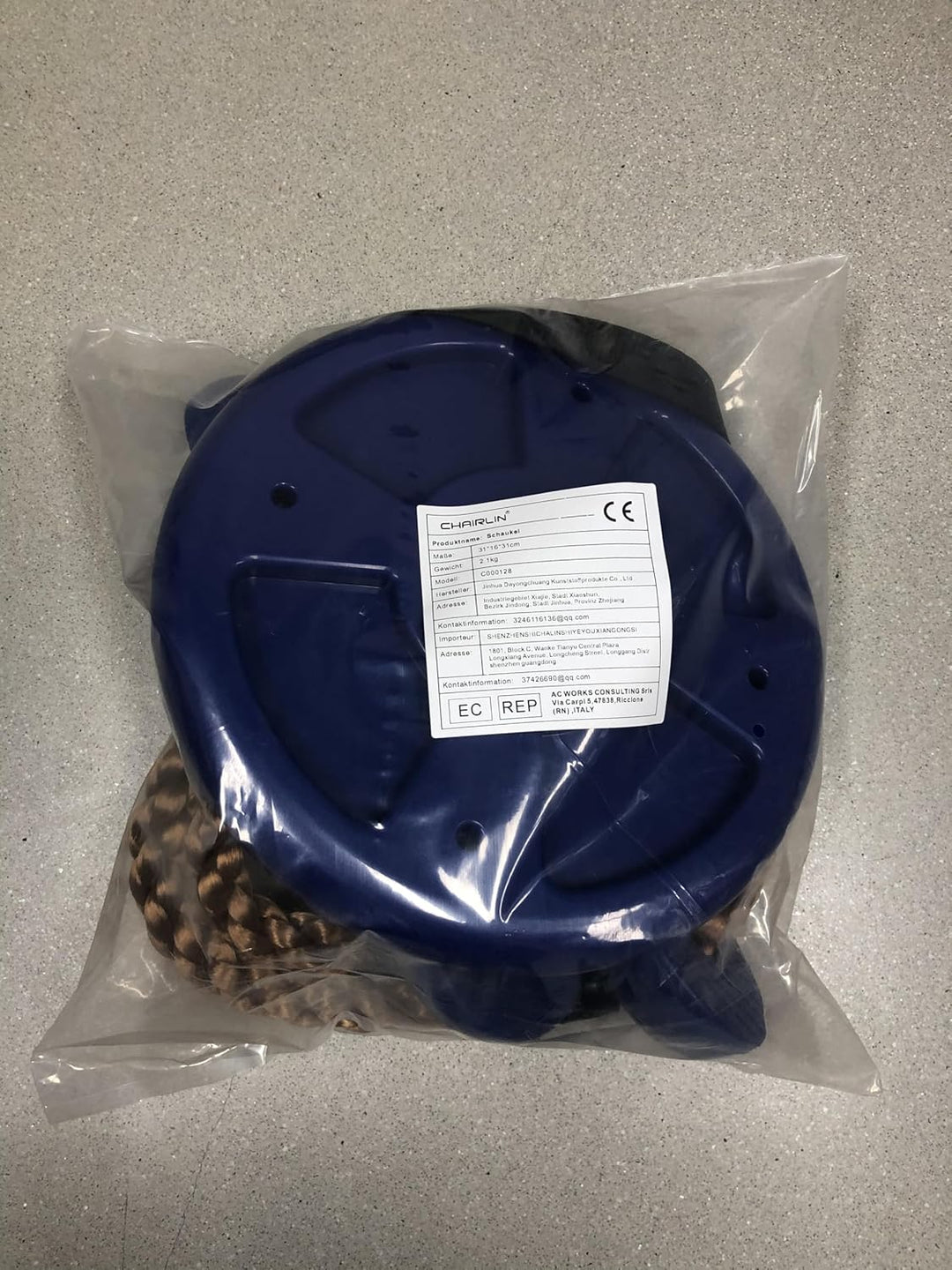 CHAIRLIN Baumklettern Schaukel mit Plattform Kinder draussen hängender Baum Scheibe Schaukel Kletter