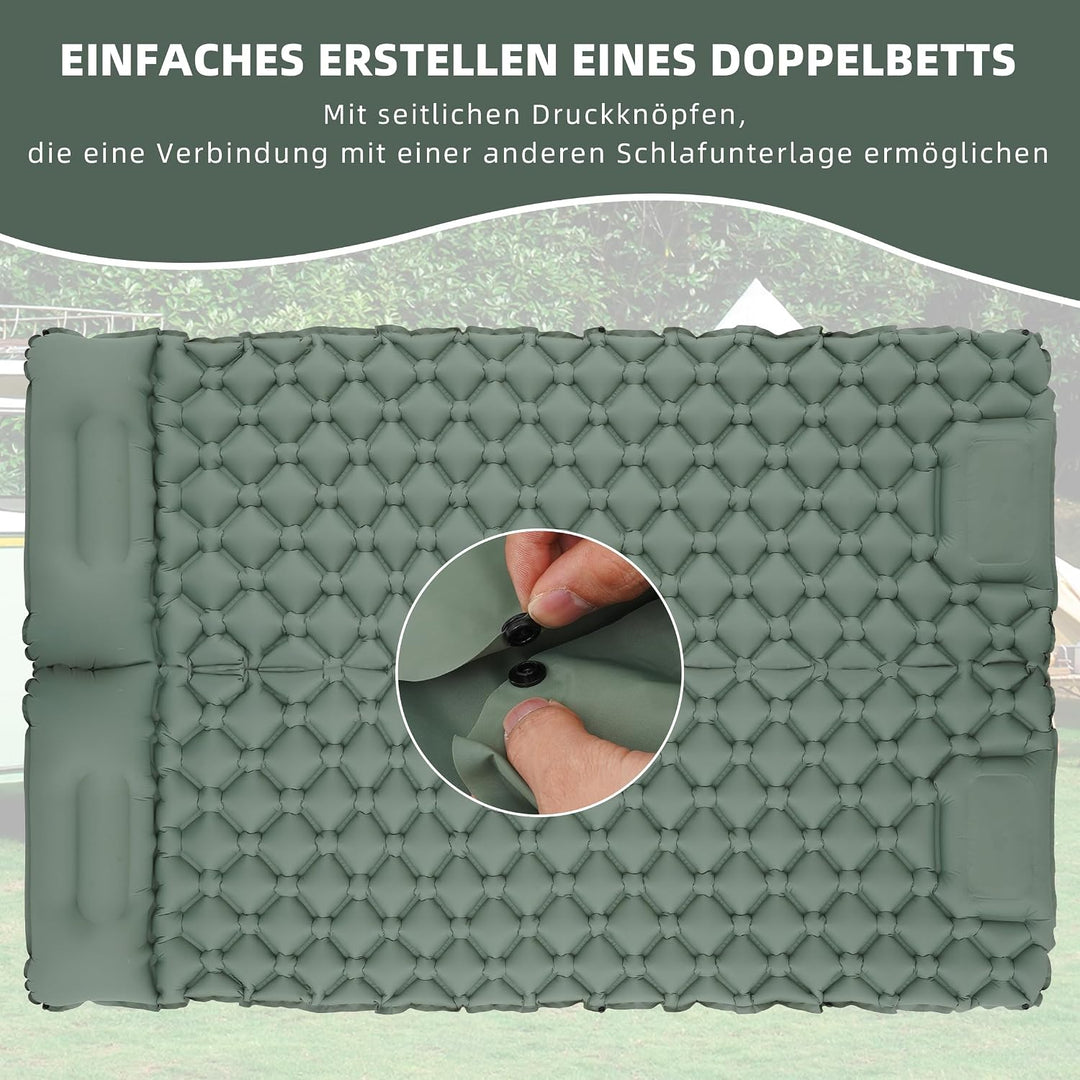 Isomatte Ultraleicht Luftmatratze für Camping – Ultraleichte Matratze mit Packsack Ideal für Trekkin