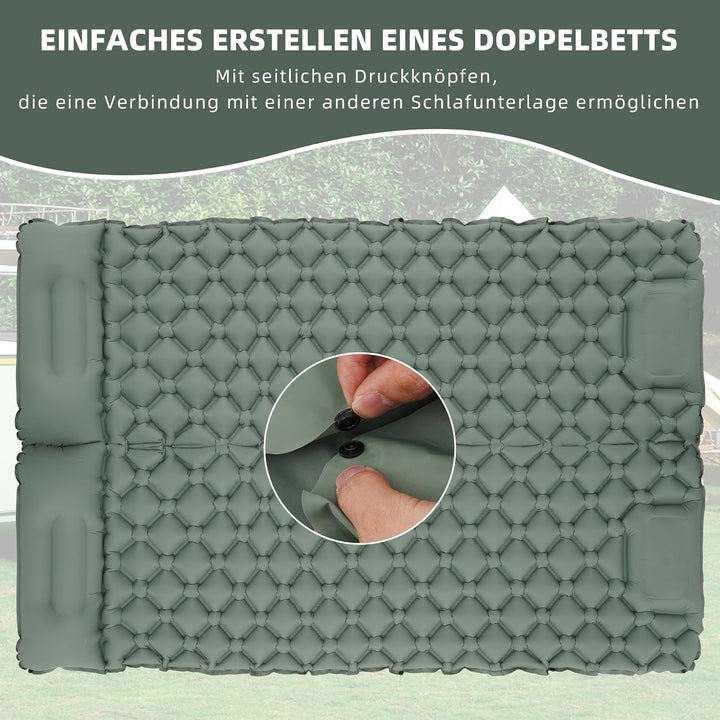 Isomatte Ultraleicht Luftmatratze für Camping – Ultraleichte Matratze mit Packsack Ideal für Trekkin