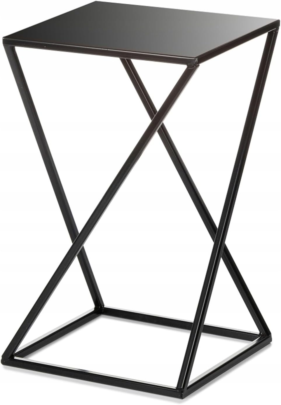 HowHomely Blumenständer Metall Schwarz 40 cm Hoch - Solider und Robuster Blumenhocker Metall - Pflan