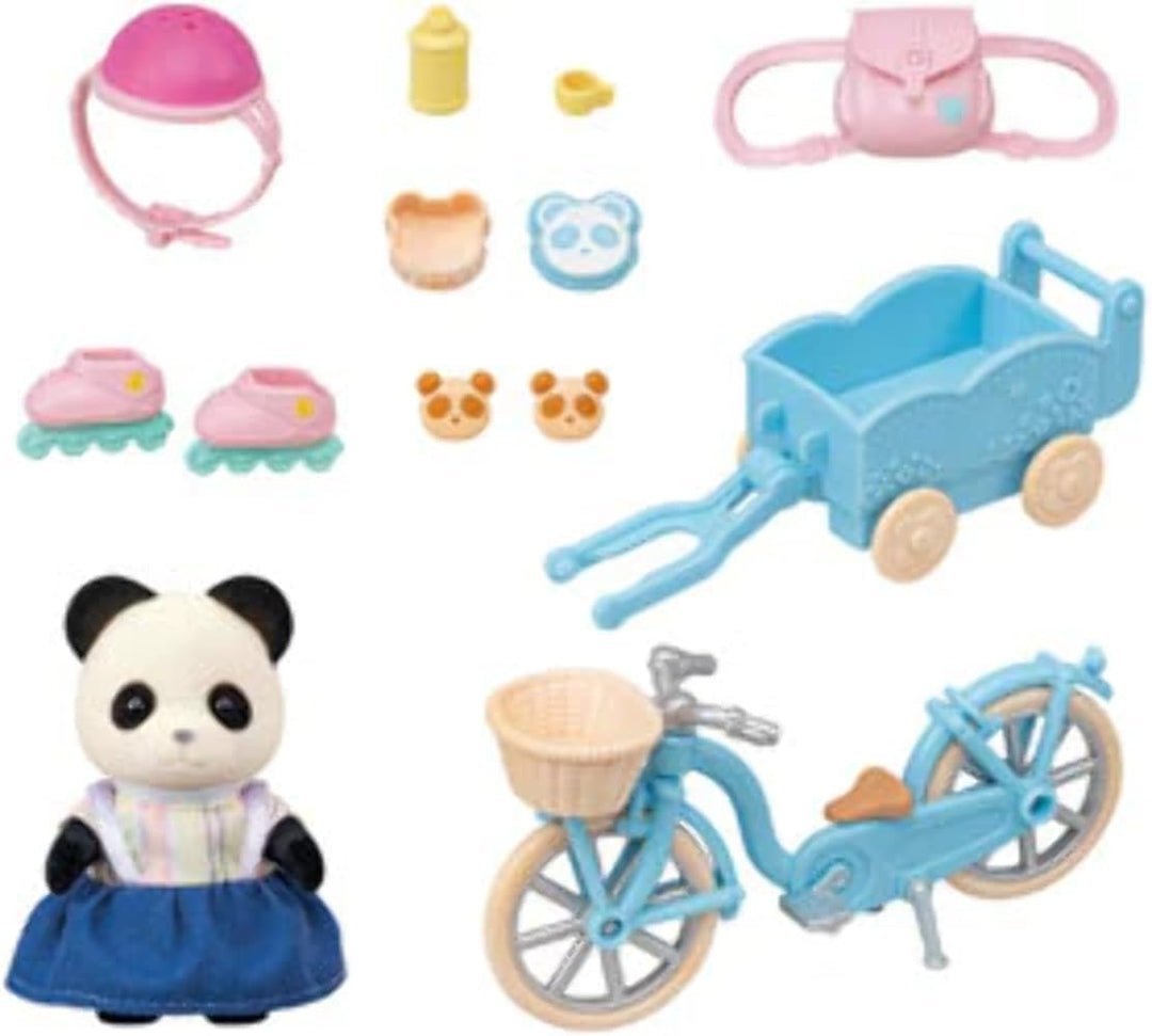 Sylvanian Families 5652 Fahrrad und Rollschuhe Spielset mit Figur