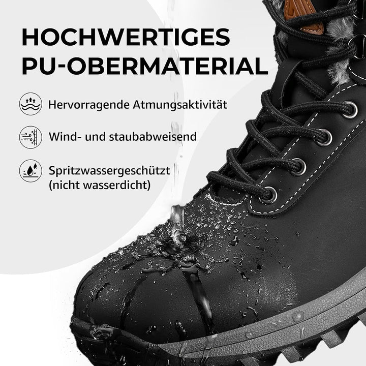 Mishansha Winterschuhe Warme Gefütterte Herren Damen Winterstiefel Wasserdicht Trekkingschuhe Wander