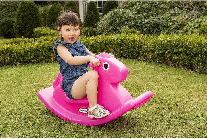 Little Tikes Schaukelpferd - Aktives Spielen für Kleinkinder - Einface Griffe mit Grip und Stabiler
