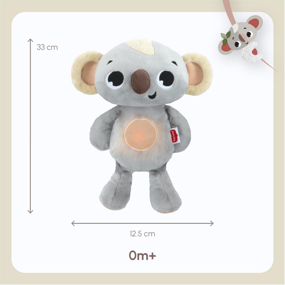 Tiny Love Kuscheltier Koala Snuggly Buddy, Baby Spielzeug, 0+ Monate, Atmendes Kuscheltier mit beruh