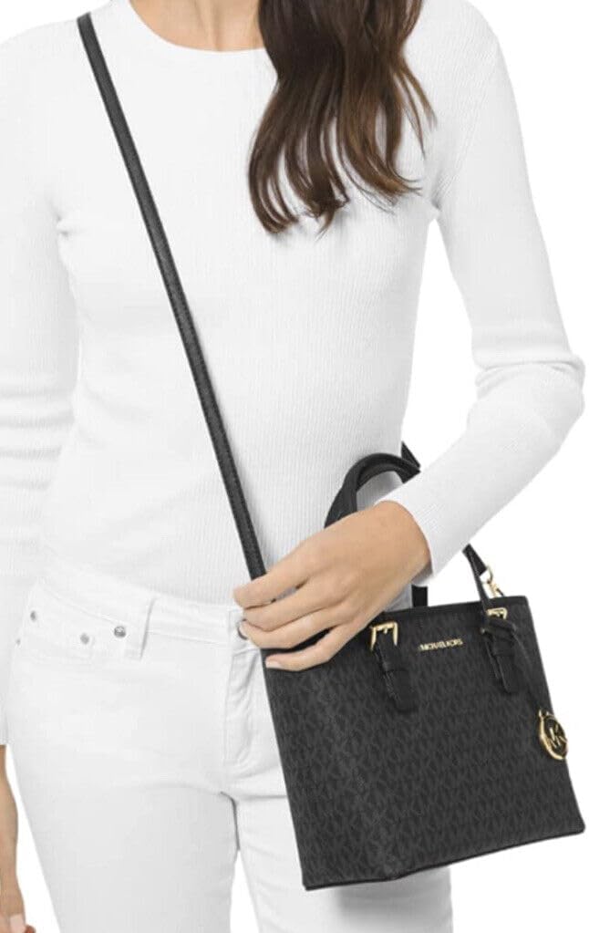 Michael Kors Damen Tragetasche Black Sig/Gold, Black Sig/Gold