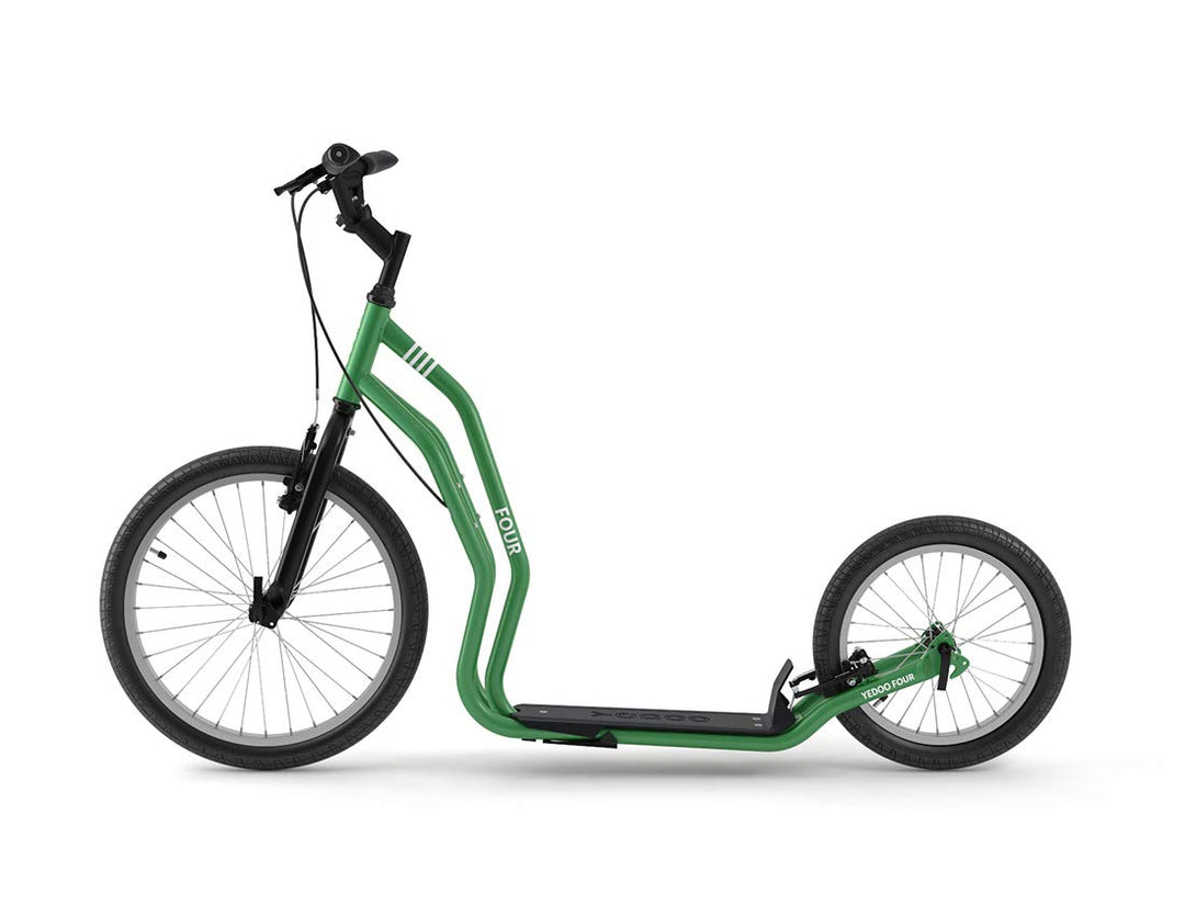 Yedoo Four Tretroller - bis 150 kg, Kickscooter mit Luftreifen 20/16 - Dogscooter für Erwachsene, Ci