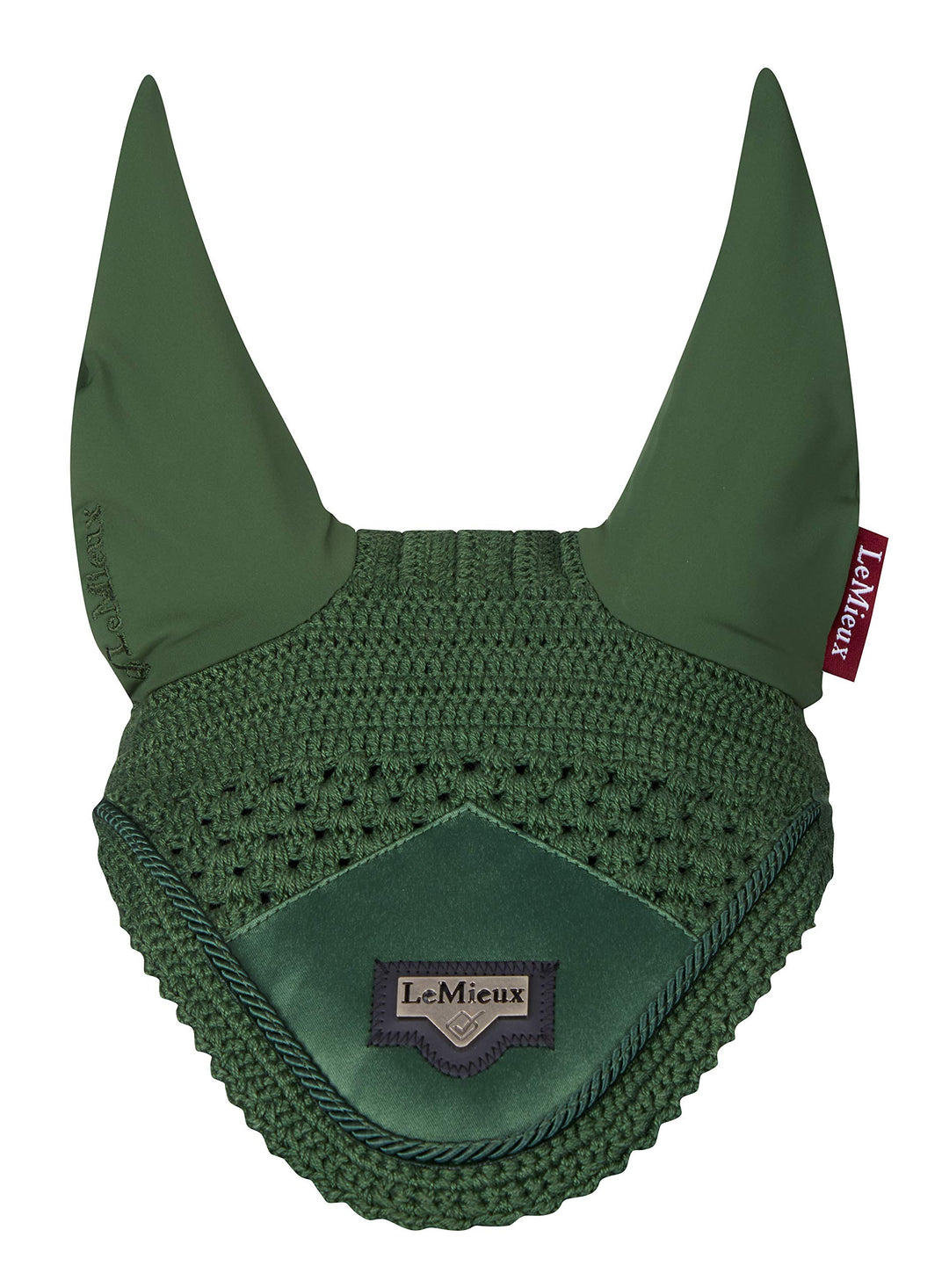 LeMieux Loire Satin Fly Hood Hunter Green Fliegenhaube M hunter green, M hunter green