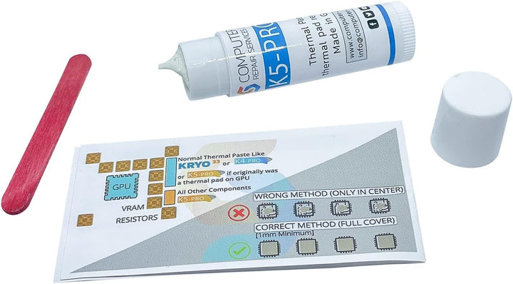 K5 PRO 10g viskose Wärmeleitpaste für Wärmeleitpads Ersatzflüssigkeit Wärmeleitpaste Kompatibel mit