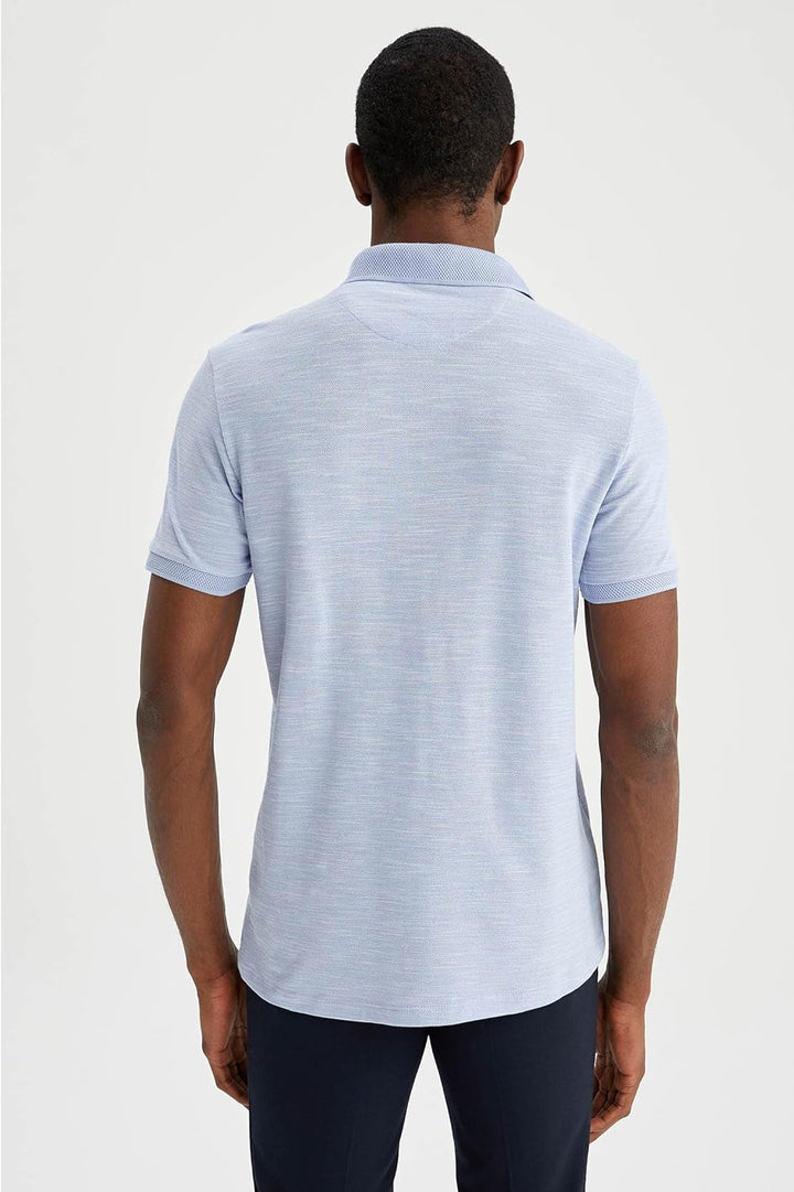 DeFacto Herren Polo Shirt, Blau