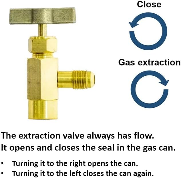 4 x Kältemittel R600a 420g Isobutan + Entnahmeventil/Stechventil