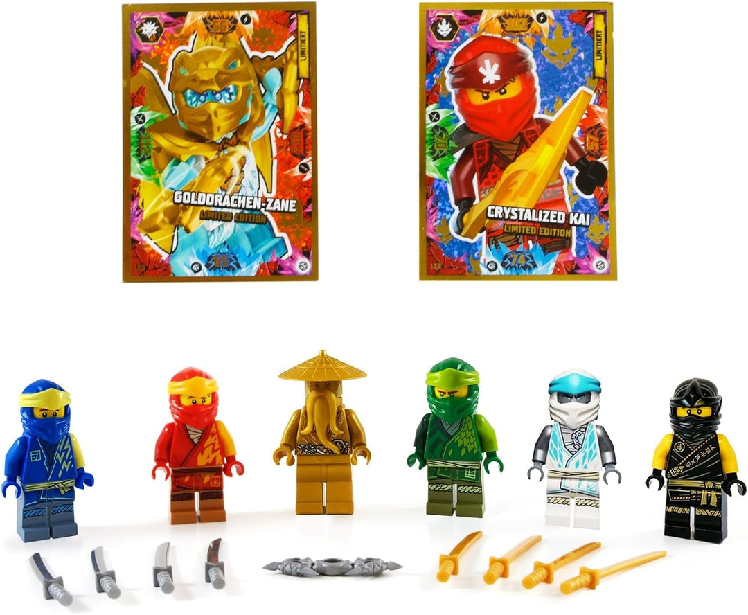Lego Ninjago Figuren Alle 5 Ninja und Meister Wu ( Grüner Ninja Blauer Ninja Schwarzer Ninja Weisser