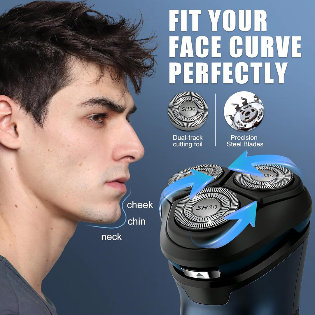 SH30 Ersatzköpfe im 6er-Pack, kompatibel mit Philips Norelco 1000, 2000, 3000 Serien – Verbesserung