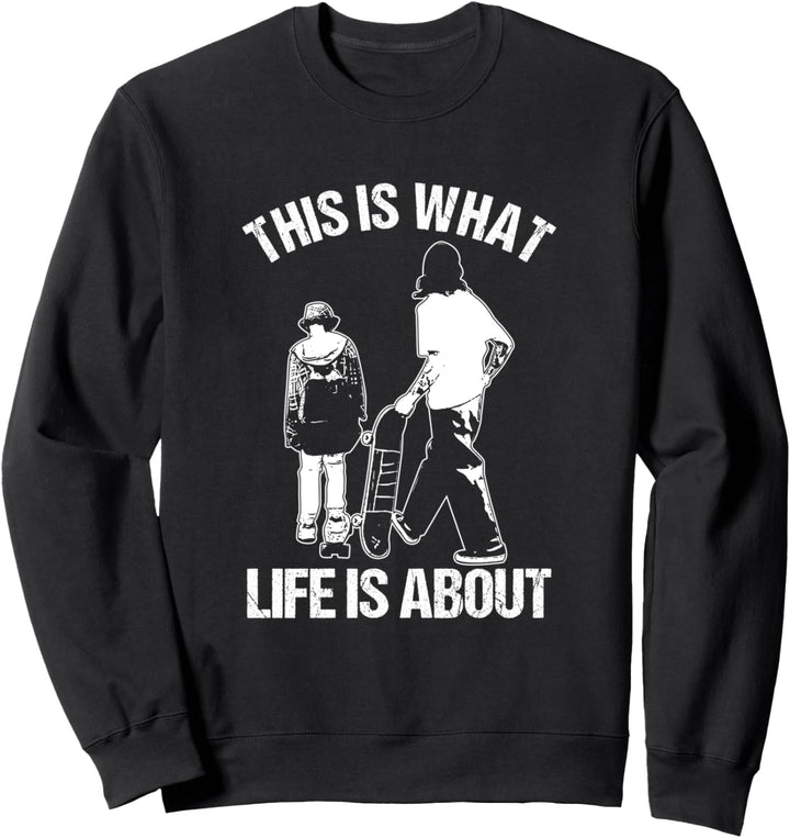 Skateboard Vater Und Sohn Skateboarder Skaten Skate Sport Sweatshirt