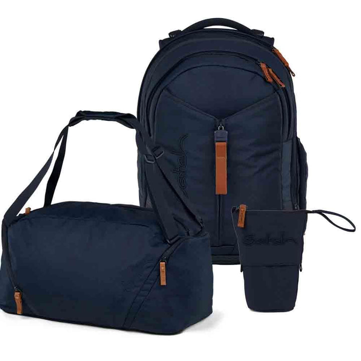 Satch Match Pencil Slider Edition Schulrucksack Set 3tlg. inkl. Sporttasche Nordic Blue, Nordic Blue