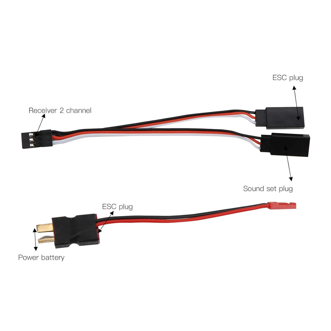 RC Engine Sound Simulator, 10 Soundeffektsimulator RC Model Car Upgrade Ersatzteilweite Anwendung