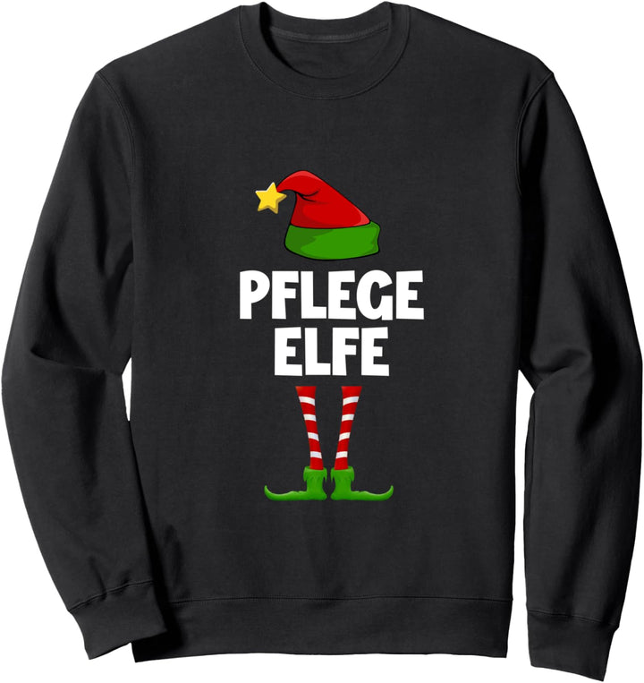 Pflege Elfe Partnerlook Elfen Familien Outfit Weihnachts Sweatshirt