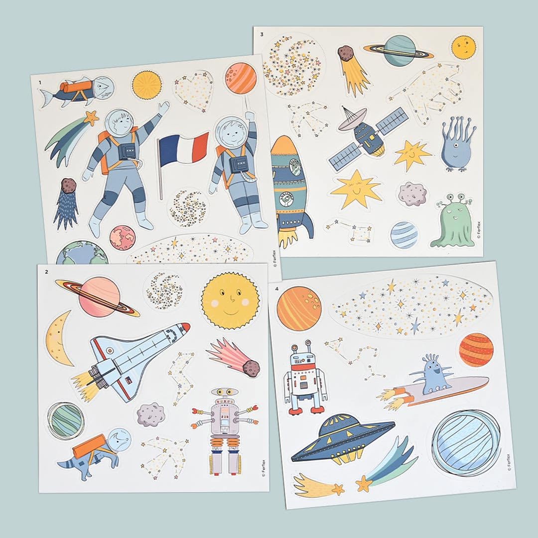 Ferflex - Lustiges magnetisches Spiel für Kinder - Im Weltraum - Auf Allen magnetischen Oberflächen