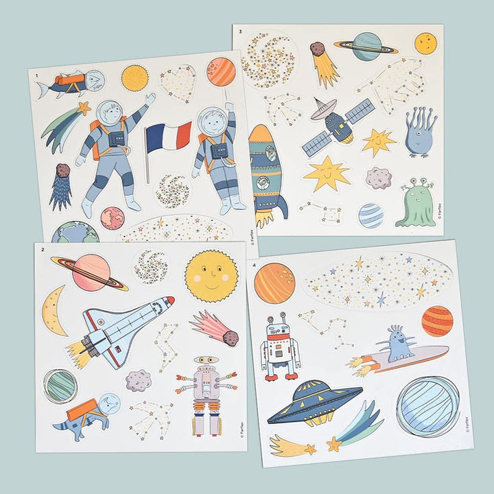 Ferflex - Lustiges magnetisches Spiel für Kinder - Im Weltraum - Auf Allen magnetischen Oberflächen