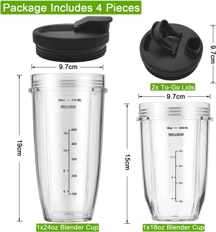Mixer Becher Ersatzteile für Ninja Auto-iQ Mixer CB350EU BN800EU BN750EU BN495EU CB100EU TB301EU TB4