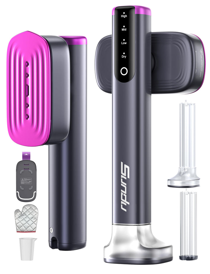 Sundu Dampfglätter, Steamer mit 2 Wassertanks (180 ml und 100 ml), 15S Schnelles Aufheizen, 24 g/min