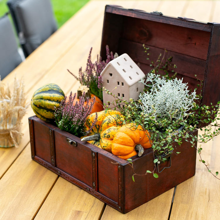 HMF 6406-140 Schatztruhe aus Holz | 40 x 30 x 25 cm | Gross | Portugal L Portugal, L Portugal