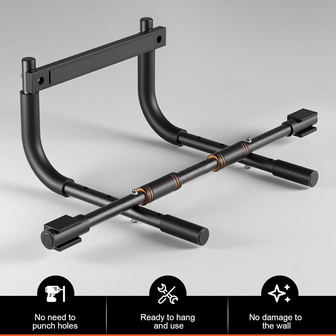 Klimmzugstange Türrahmen, Pull Up Bar Door Frame, bis 200kg Traglast, passend bis 85cm breite Tür, z