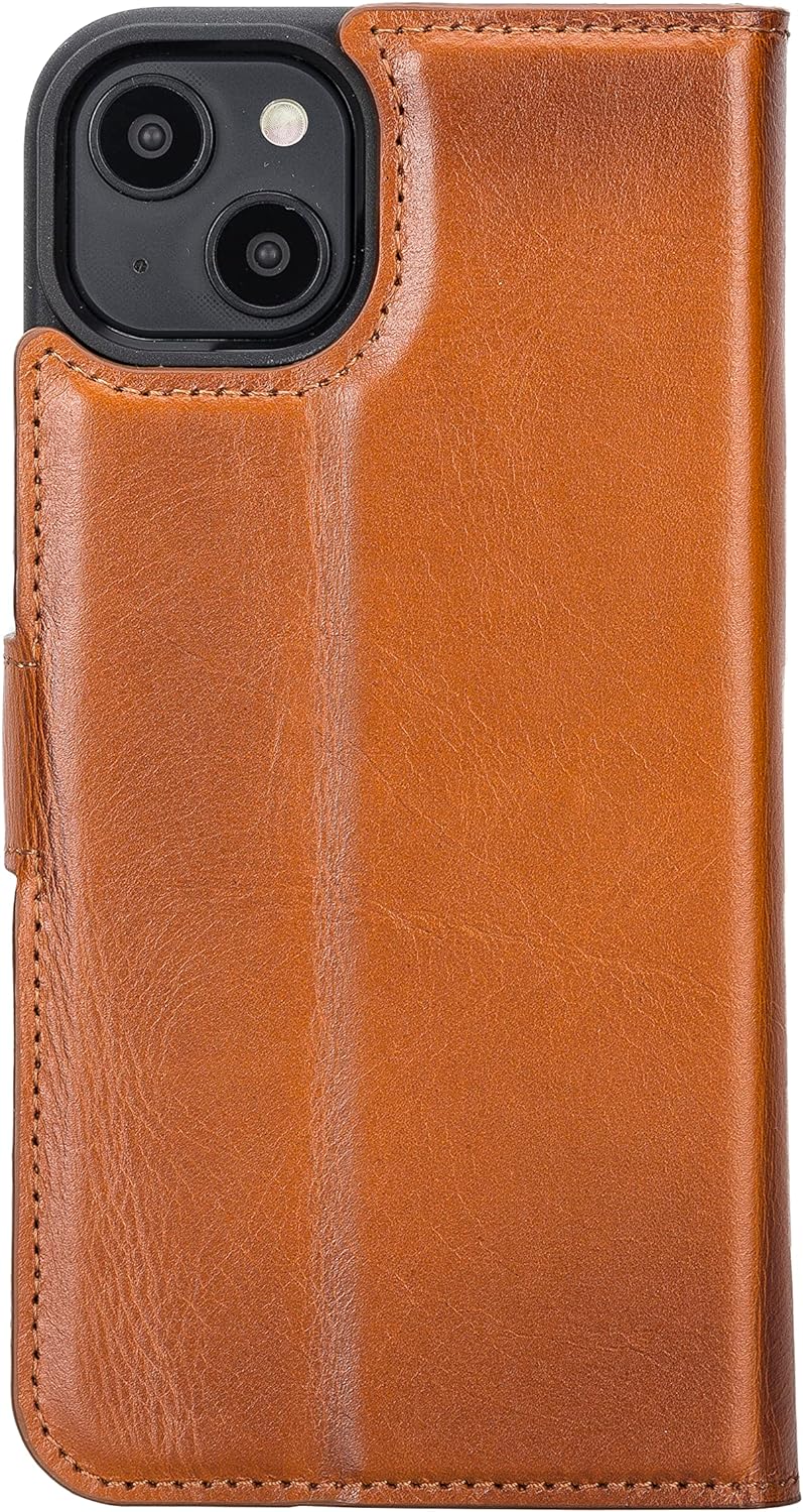 Solo Pelle Lederhülle kompatibel für iPhone 14 Plus in 6.7 Zoll abnehmbare Hülle (2in1) inkl. Karten