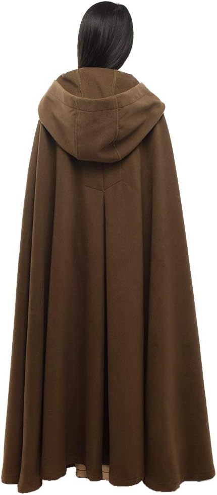 GRACEART Mittelalterliche Unisex Vampir Umhang Gothic Cosplay Kostüm, Robe mit Kapuze Cape Mantel Um