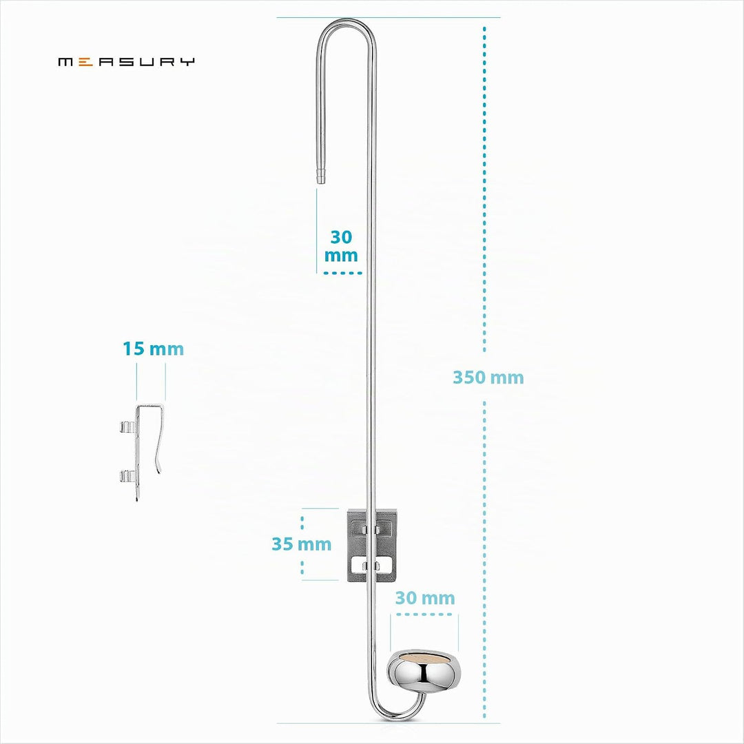 Measury CO2 Diffusor Aquarium aus Edelstahl, Diffuser Aquarium - 350mm 35 cm, 35 cm