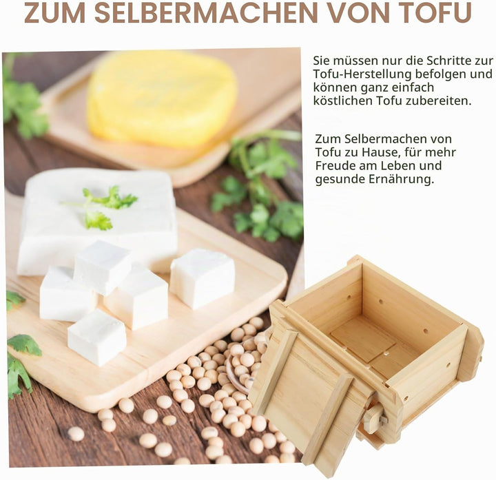 Veemoon Holz-tofu-Form Küchenutensil Für Hausgemachten Sojabohnenquark Praktische Leichte Tofu-Mould