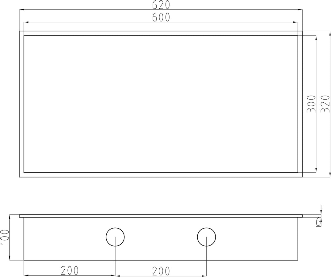 Bernstein Wandnische aus Edelstahl NT306010X mit LED-Spot - 30 x 60 x 10 cm (H x B x T) - Farbe wähl