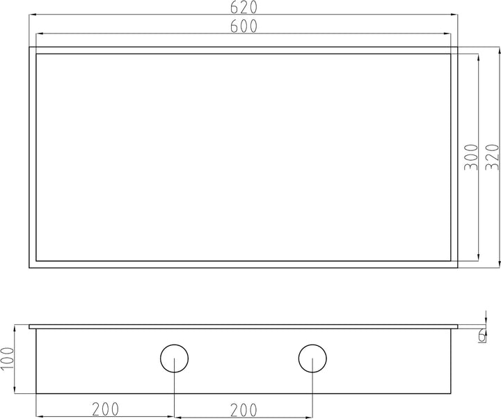 Bernstein Wandnische aus Edelstahl NT306010X mit LED-Spot - 30 x 60 x 10 cm (H x B x T) - Farbe wähl