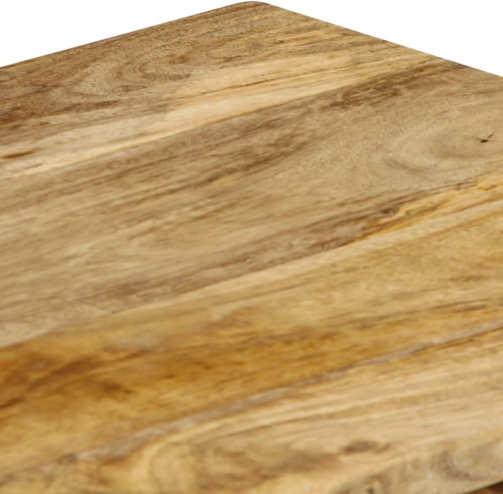 vidaXL Mangoholz Massiv TV Schrank mit 2 Türen TV Board Möbel Lowboard Fernsehschrank Fernsehtisch S