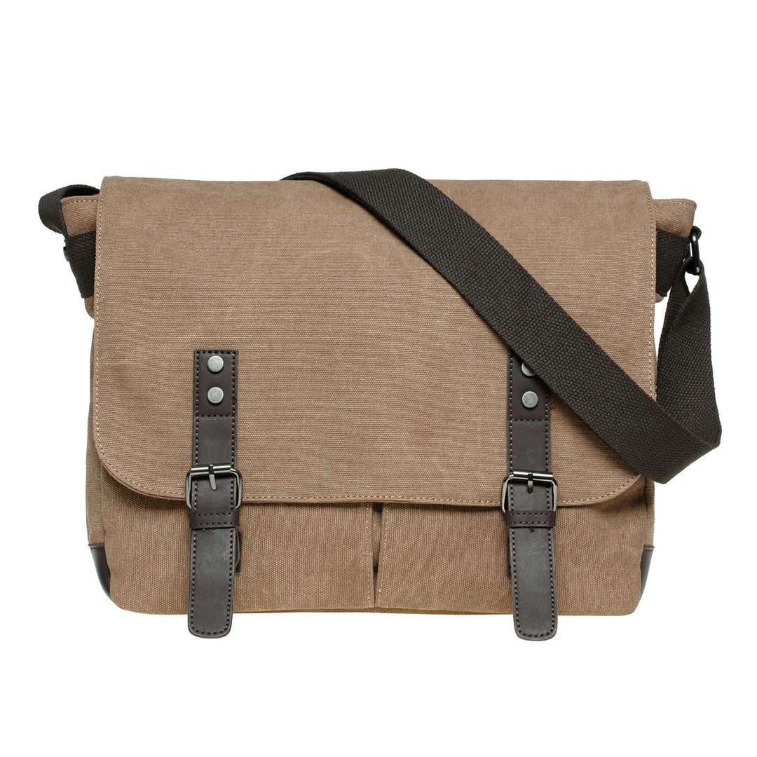 KAUKKO Laptoptasche 14 Zoll Umhängetasche Canvas für Arbeit Uni