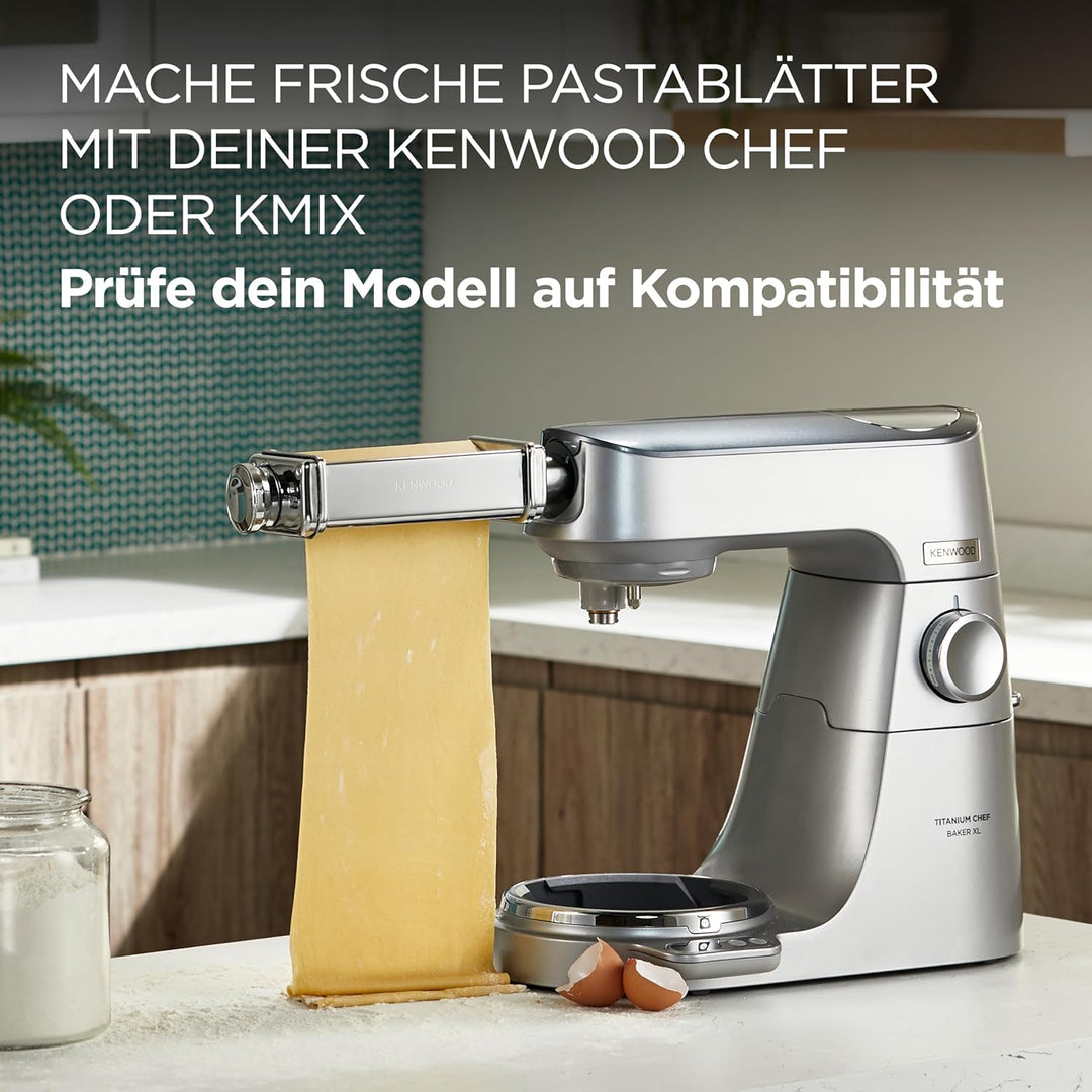 Kenwood KAX980ME Lasagne-Walze, Küchenmaschinen-Zubehör, silber, Lasagne-Walze