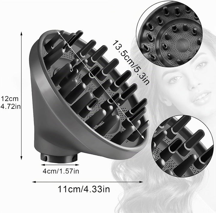 DianSung Diffusor Aufsätze für Dyson Airwrap Styler HS05 HS01, umwandelbar für Airwrap Styler in Haa