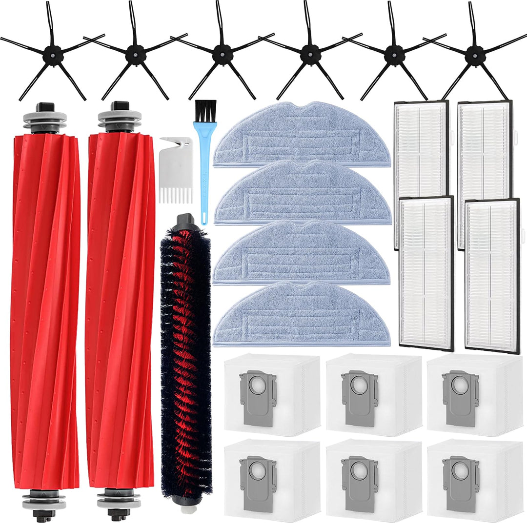 AiLomey Zubehör für Roborock S7 MaxV Ultra, Ersatzteile für Roborock S7 Pro Ultra, 2 Hauptbürste, 1