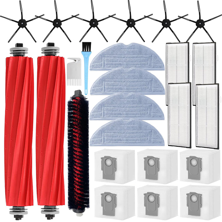 AiLomey Zubehör für Roborock S7 MaxV Ultra, Ersatzteile für Roborock S7 Pro Ultra, 2 Hauptbürste, 1