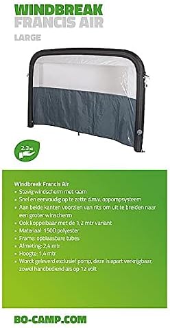 Bo-Camp - Windschutz - Francis - Air - 2,4x1,4 Meter
